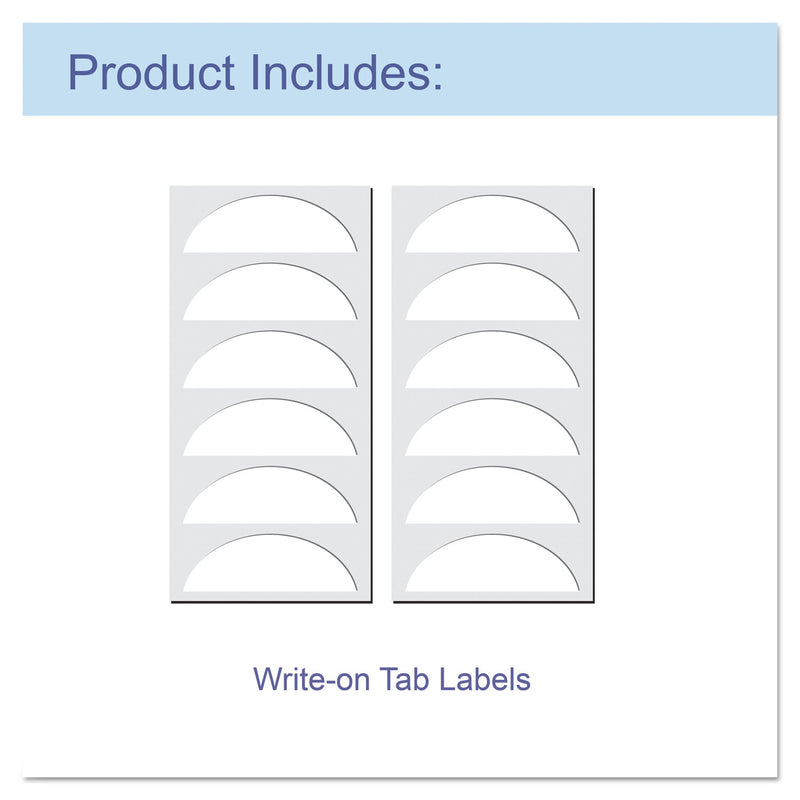 C-Line Expanding Files, 1.63" Expansion, 13 Sections, Cord/Hook Closure, 1/6-Cut Tabs, Letter Size, Blue