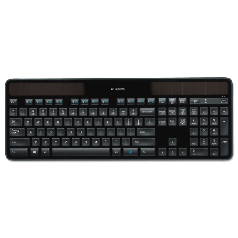 Logitech K750 Wireless Solar Keyboard, Black