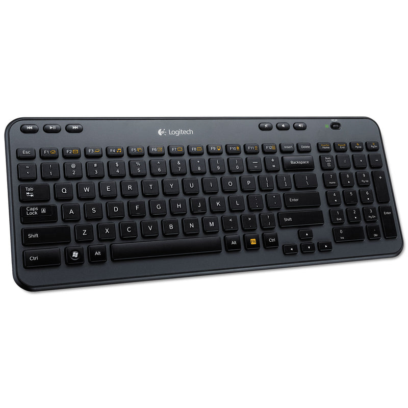 Logitech K360 Wireless Keyboard for Windows, Black