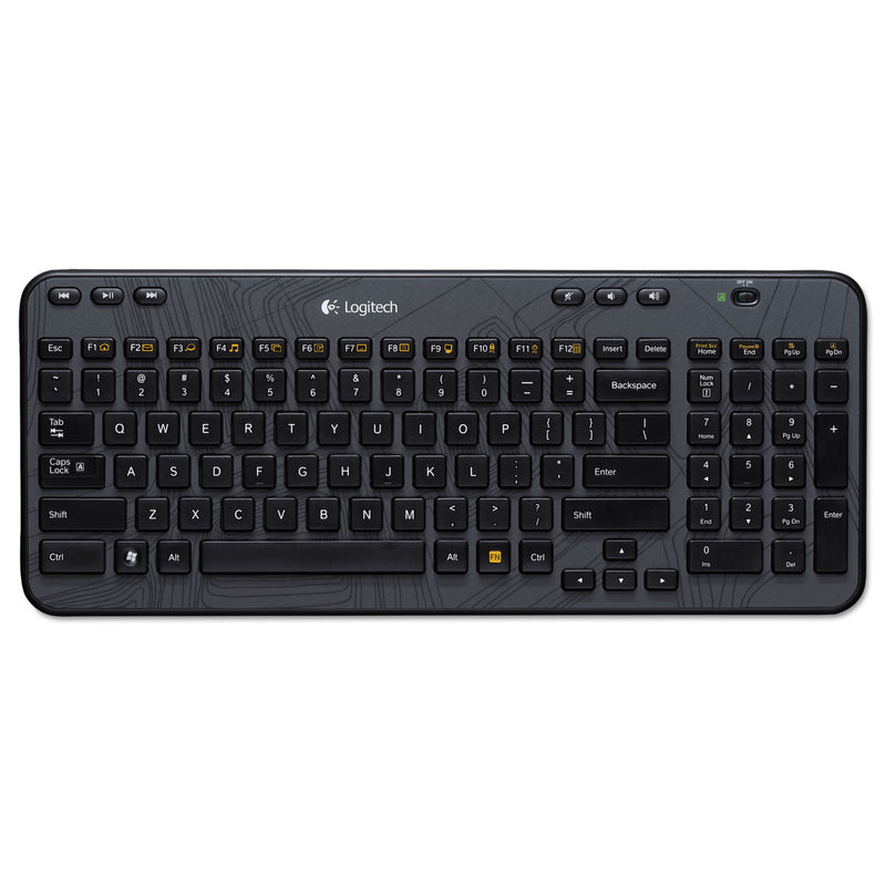 Logitech K360 Wireless Keyboard for Windows, Black