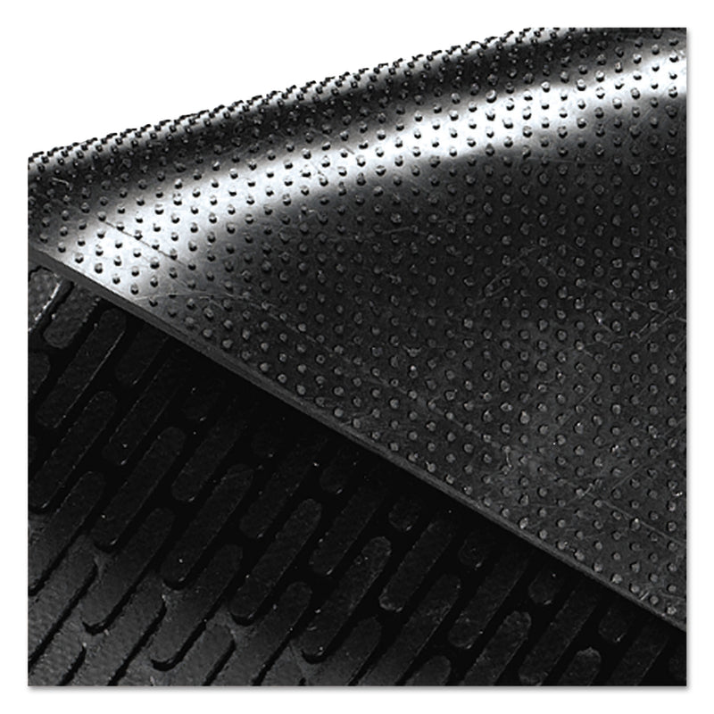 Guardian Clean Step Outdoor Rubber Scraper Mat, Polypropylene, 48 x 72, Black