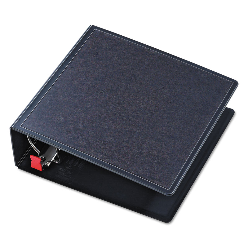 Cardinal SuperLife Easy Open Locking Slant-D Ring Binder, 3 Rings, 4" Capacity, 11 x 8.5, Black