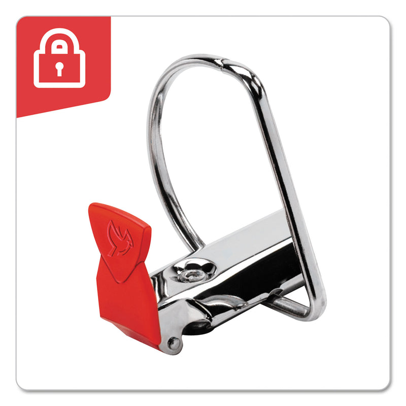 Cardinal FreeStand Easy Open Locking Slant-D Ring Binder, 3 Rings, 4" Capacity, 11 x 8.5, White