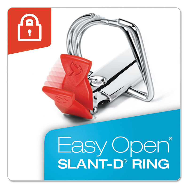 Cardinal Premier Easy Open ClearVue Locking Slant-D Ring Binder, 3 Rings, 3" Capacity, 11 x 8.5, Black