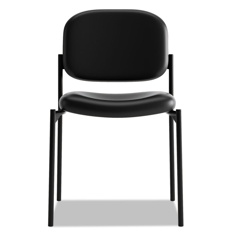 HON VL606 Stacking Guest Chair without Arms, Supports Up to 250 lb, Black