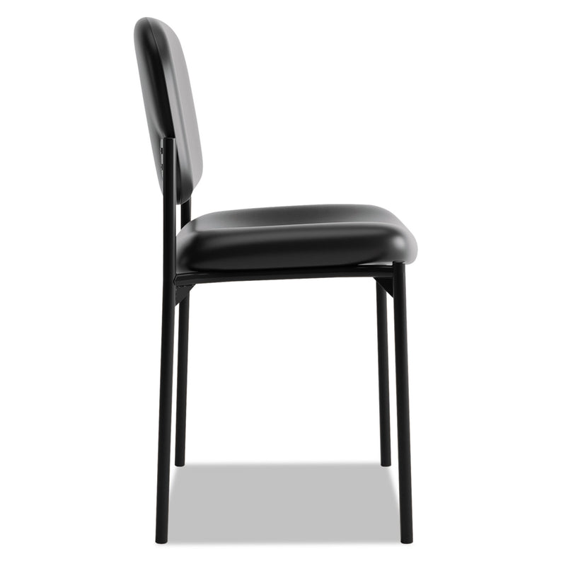 HON VL606 Stacking Guest Chair without Arms, Supports Up to 250 lb, Black