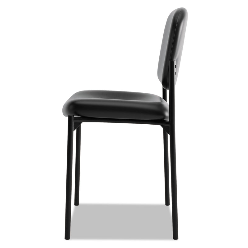 HON VL606 Stacking Guest Chair without Arms, Supports Up to 250 lb, Black