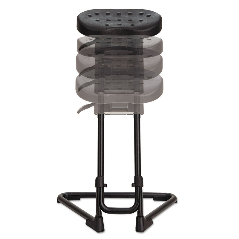 Alera SS Series Sit/Stand Adjustable Stool, Supports Up to 300 lb, Black