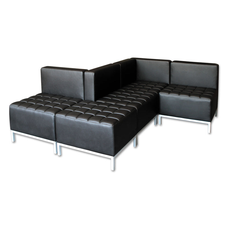 Alera QUB Series Corner Sectional, 26.38w x 26.38d x 30.5h, Black