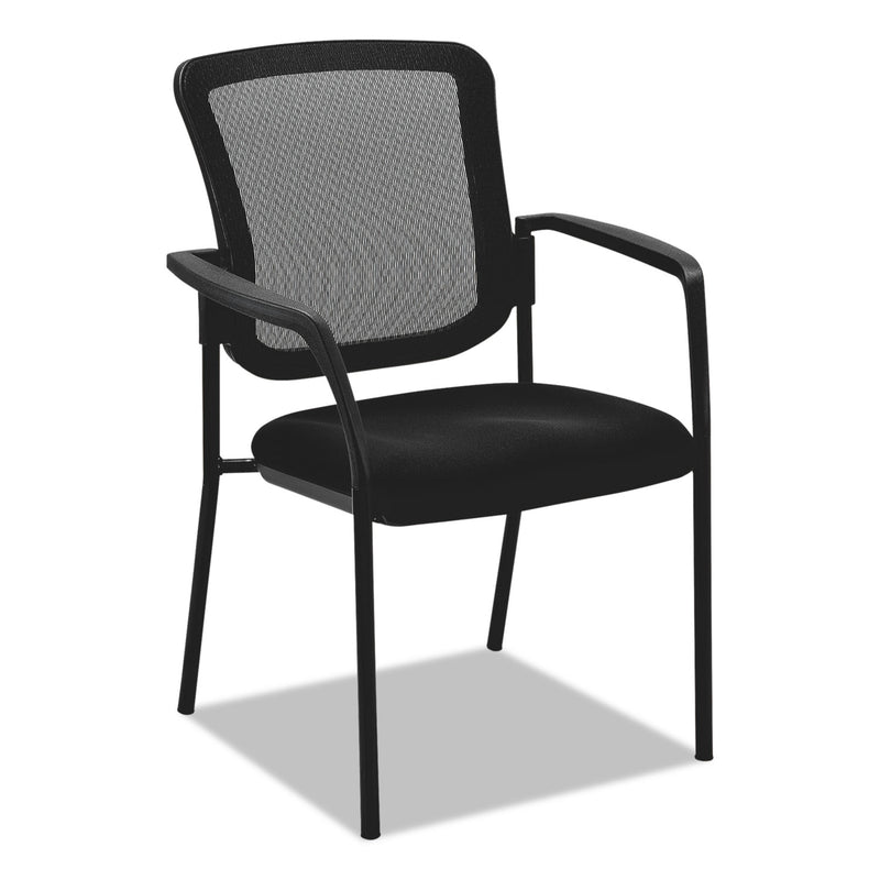 Alera TCE Series Mesh Guest Stacking Chair, 26" x 25.6" x 36.2", Black