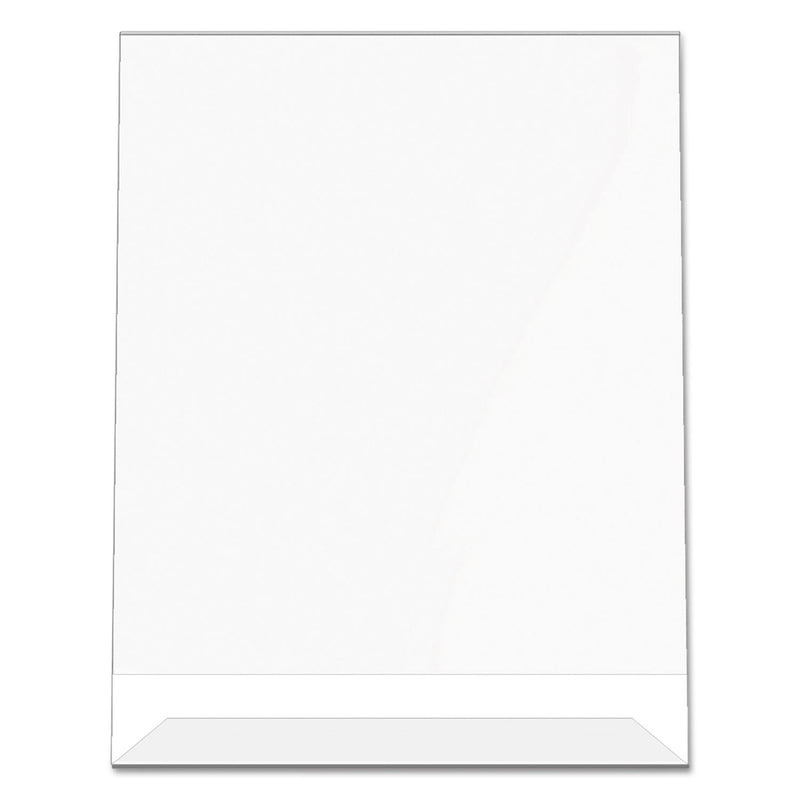 deflecto Classic Image Slanted Sign Holder, Portrait, 8.5 x 11 Insert, Clear