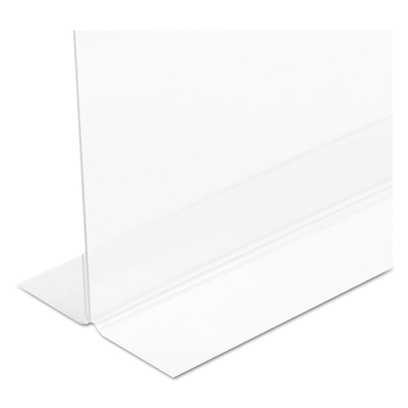 deflecto Classic Image Double-Sided Sign Holder, 11 x 8.5 Insert, Clear