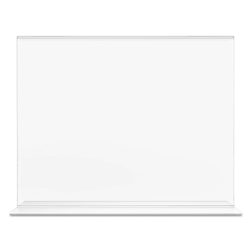 deflecto Classic Image Double-Sided Sign Holder, 11 x 8.5 Insert, Clear