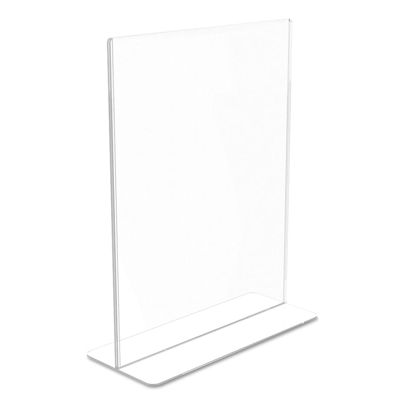 deflecto Superior Image Double Sided Sign Holder, 8.5 x 11 Insert, Clear