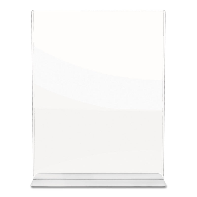 deflecto Superior Image Double Sided Sign Holder, 8.5 x 11 Insert, Clear