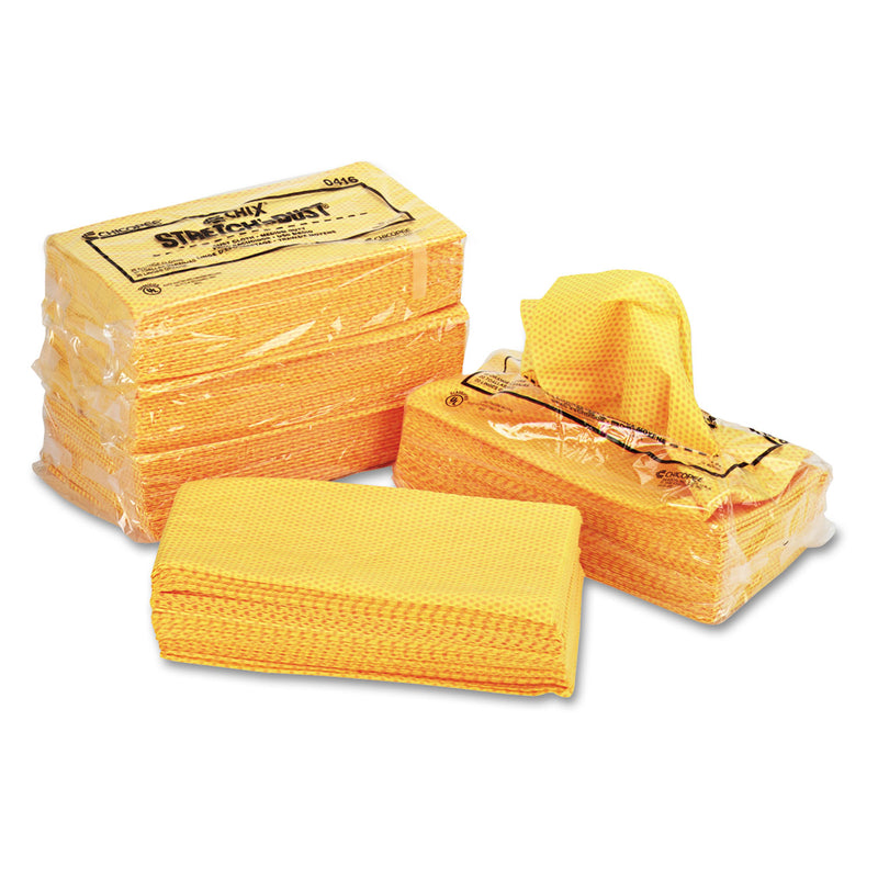 Chix Stretch 'n Dust Cloths, 23.25 x 24, Orange/Yellow, 20/Bag, 5 Bags/Carton