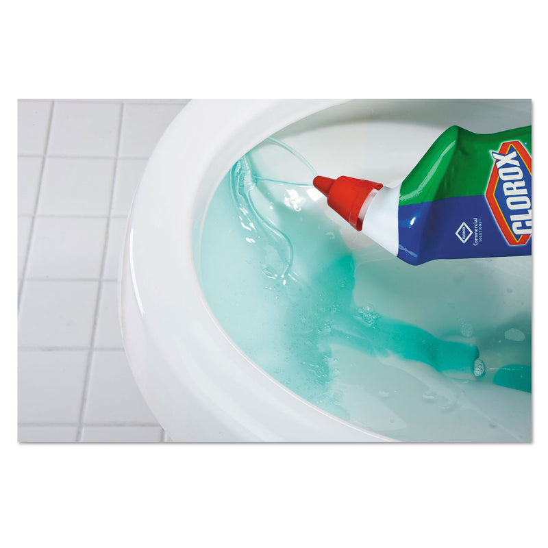 Clorox Toilet Bowl Cleaner with Bleach, Fresh Scent, 24oz Bottle