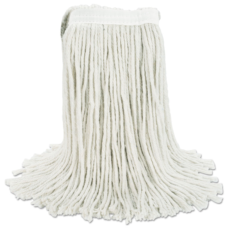 Boardwalk Cut-End Wet Mop Head, Cotton, White,