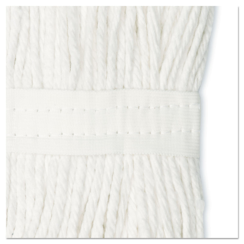 Boardwalk Cut-End Wet Mop Head, Cotton, White,