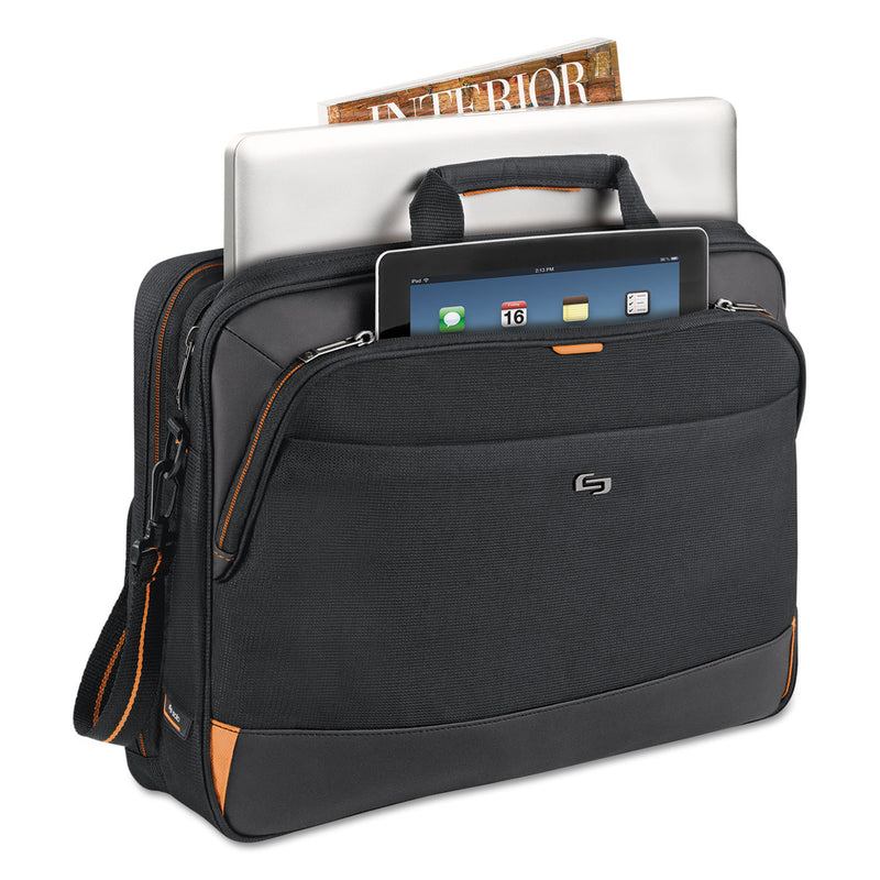 Solo Urban Ultra Multicase, Fits Devices Up to 17.3", Polyester, 17 x 4 x 12.25, Black