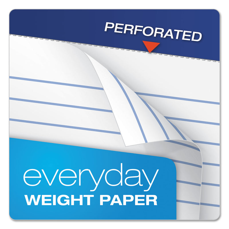 Ampad Perforated Writing Pads, Narrow Rule, 50 White 3 x 5 Sheets, Dozen