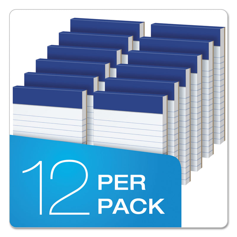 Ampad Perforated Writing Pads, Narrow Rule, 50 White 3 x 5 Sheets, Dozen