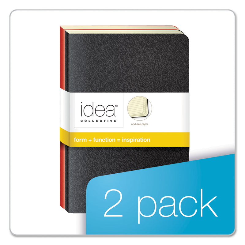 TOPS Idea Collective Journal, Soft Cover, 1 Subject, Wide/Legal Rule, Assorted Covers, 5.5 x 3.5, 40 Sheets, 2/Pack