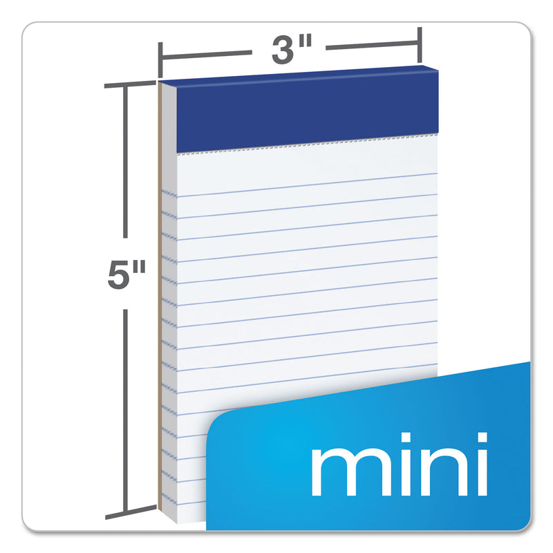 Ampad Perforated Writing Pads, Narrow Rule, 50 White 3 x 5 Sheets, Dozen