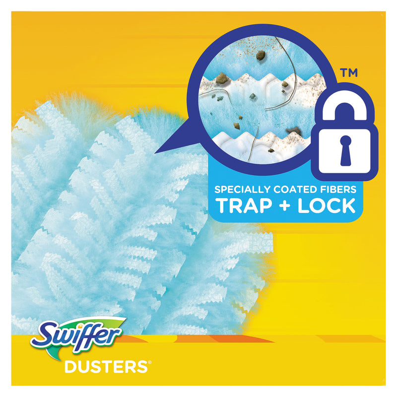 Swiffer Refill Dusters, DustLock Fiber, Light Blue, Lavender Vanilla Scent,10/Box,4 Boxes/Carton