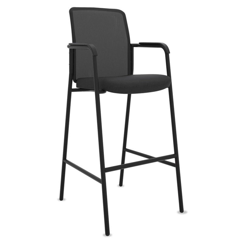 HON Instigate Mesh Back Multi-Purpose Stool, Supports Up to 250 lb, 33" Seat Height, Black, 2/Carton