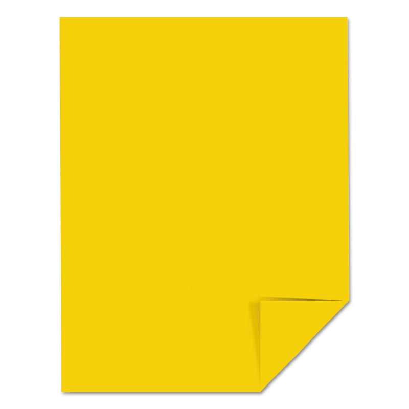 Astrobrights Color Cardstock, 65 lb Cover Weight, 8.5 x 11, Sunburst Yellow, 250/Pack