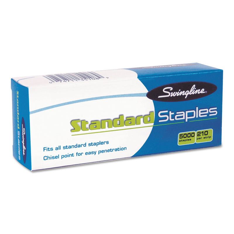 Swingline S.F. 1 Standard Staples, 0.25" Leg, 0.5" Crown, Steel, 5,000/Box