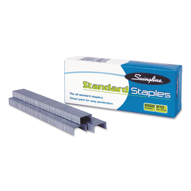 Swingline S.F. 1 Standard Staples, 0.25" Leg, 0.5" Crown, Steel, 5,000/Box