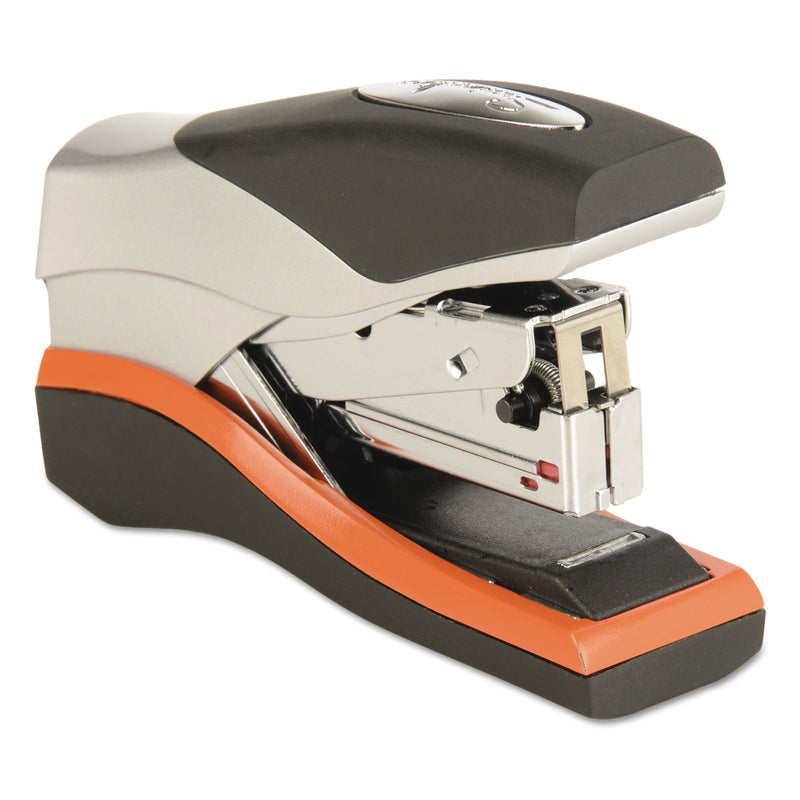 Swingline Optima 40 Compact Stapler, 40-Sheet Capacity, Black/Silver/Orange