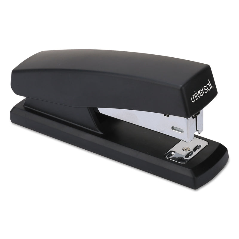 Universal Half-Strip Stapler, 20-Sheet Capacity, Black