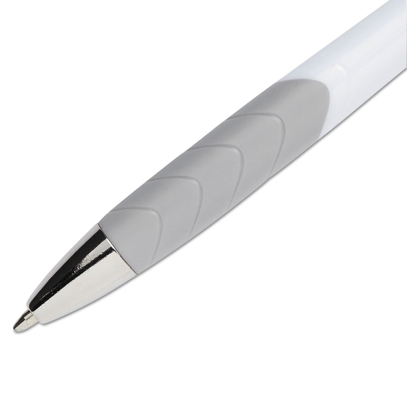 Paper Mate InkJoy 700 RT Ballpoint Pen, Retractable, Medium 1 mm, Black Ink, White Barrel, Dozen