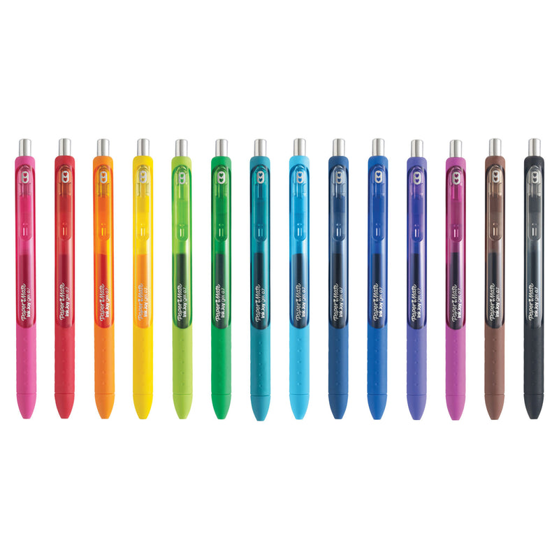 Paper Mate InkJoy Gel Pen, Retractable, Medium 0.7 mm, Assorted Ink and Barrel Colors, 14/Pack