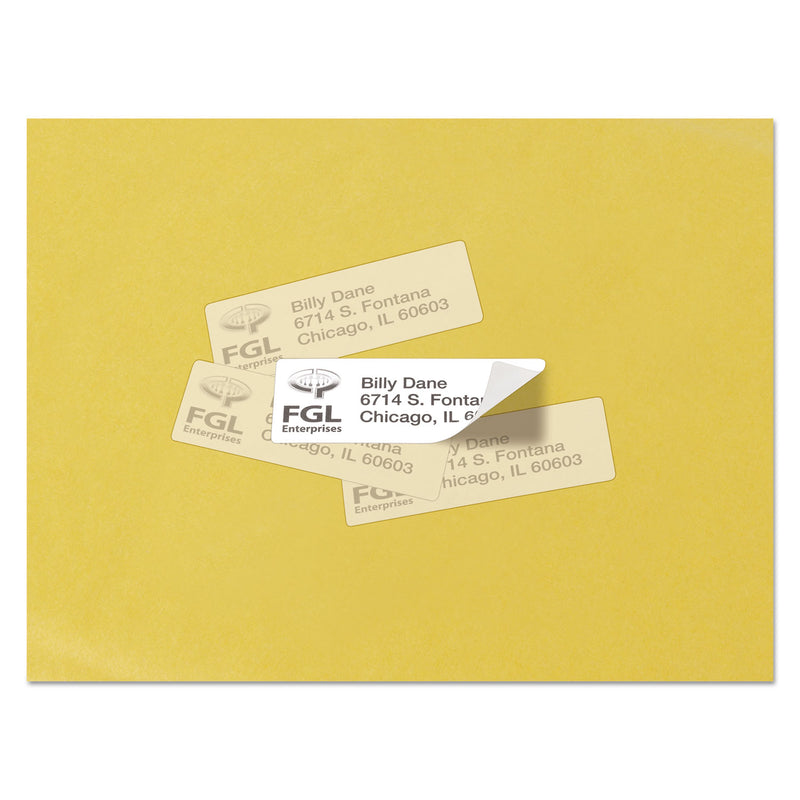 Avery Repositionable Address Labels w/SureFeed, Laser, 1 x 2.63, White, 3000/Box