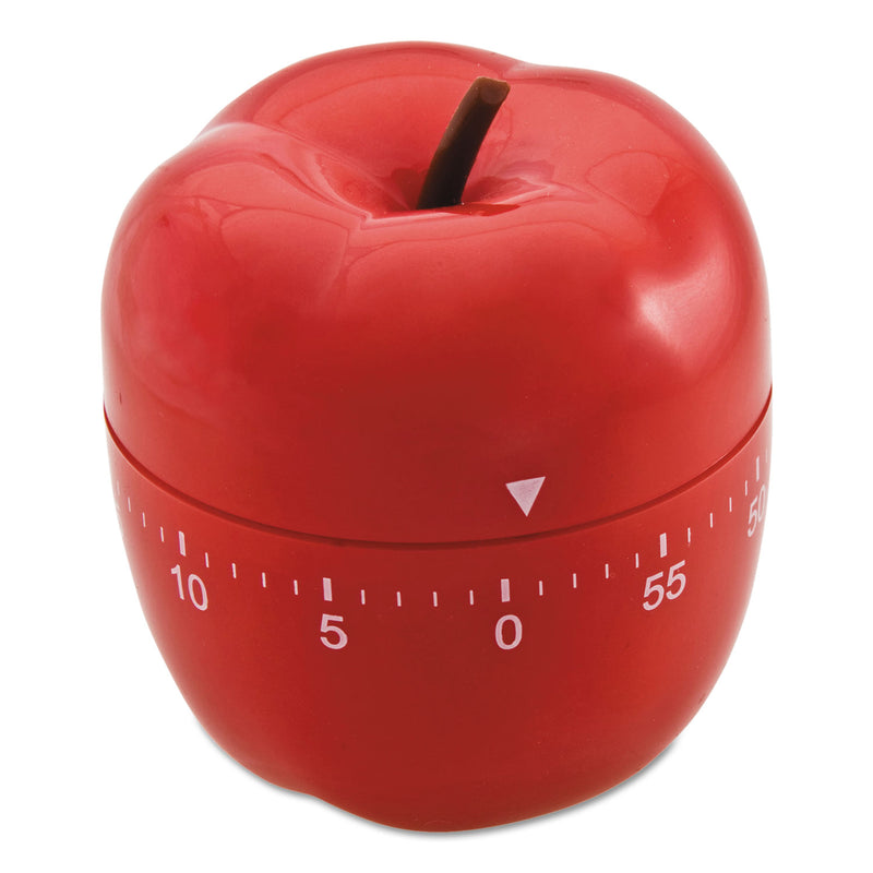 Baumgartens Shaped Timer, 4" Diameter x 4"h, Red Apple