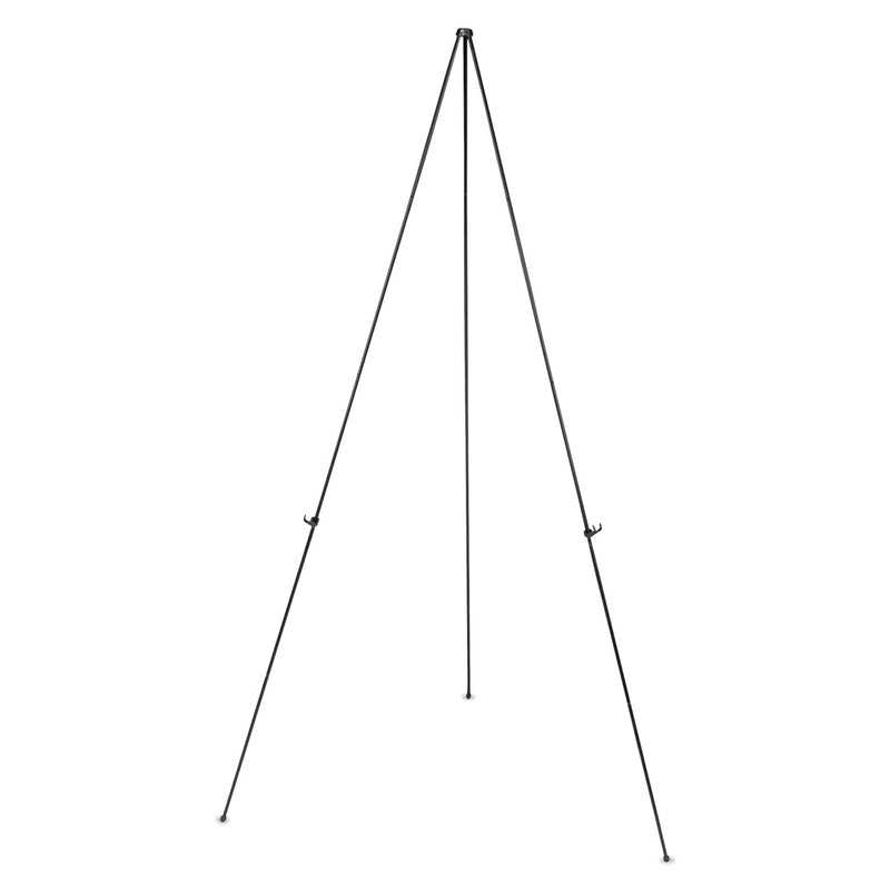 MasterVision Instant Easel, 61.5" High, Black, Steel, Lightweight