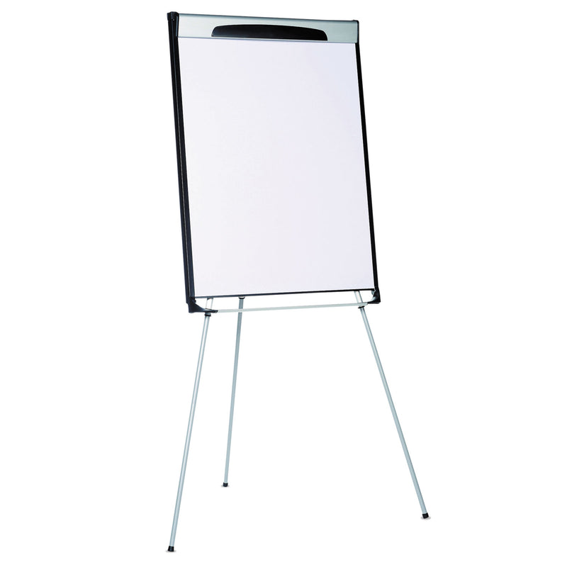 MasterVision Tripod Extension Bar Magnetic Dry-Erase Easel, 39" to 72" High, Black/Silver