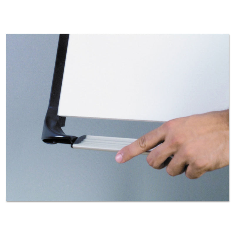 MasterVision Tripod Extension Bar Magnetic Dry-Erase Easel, 39" to 72" High, Black/Silver