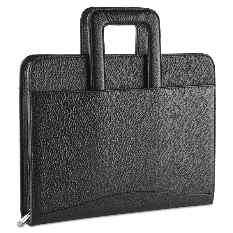 Universal Zip-Around Padfolio, Vinyl, 14 1/2 x 2 1/2 x 11 1/2, Black