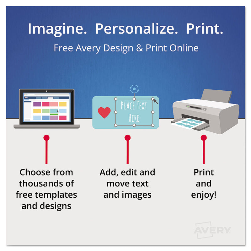 Avery Durable Permanent ID Labels with TrueBlock Technology, Laser Printers, 3.25 x 8.38, White, 3/Sheet, 50 Sheets/Pack