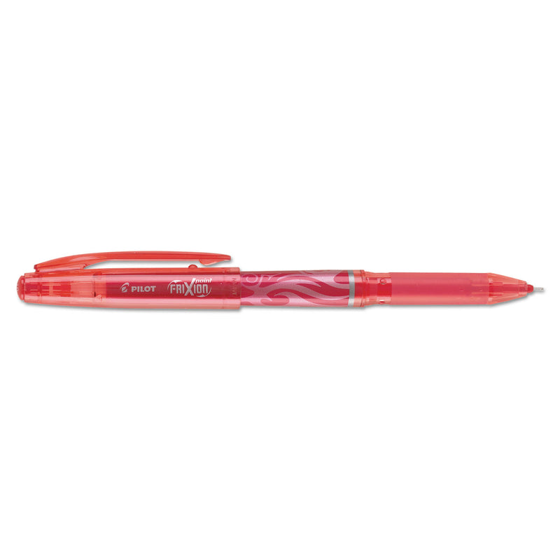 Pilot FriXion Point Erasable Gel Pen, Stick, Extra-Fine 0.5 mm, Red Ink, Red Barrel