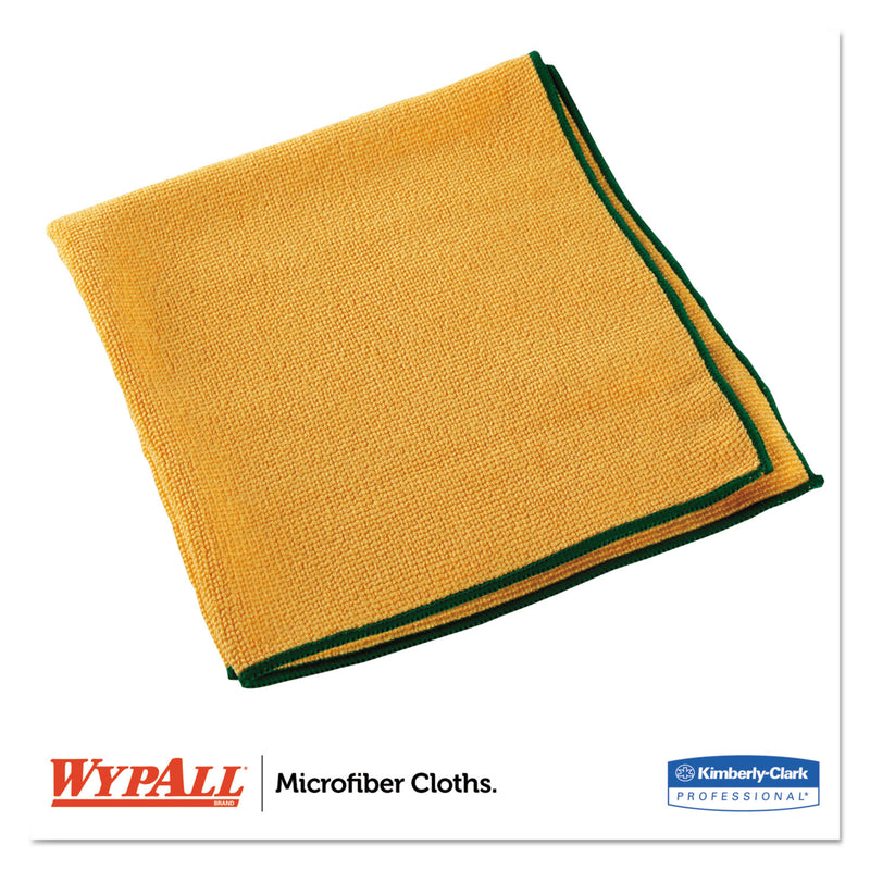 WypAll Microfiber Cloths, Reusable, 15.75 x 15.75, Yellow, 24/Carton