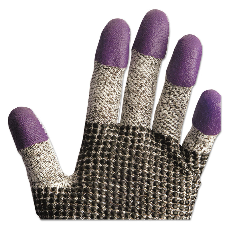 KleenGuard G60 Purple Nitrile Gloves, 230 mm Length, Medium/Size 8, Black/White, 12 Pair/CT