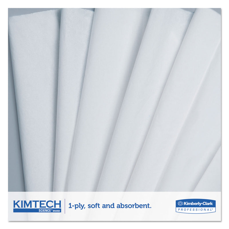 Kimtech Precision Wiper, POP-UP Box, 1-Ply, 14.7 x 16.6 White, 144/Box