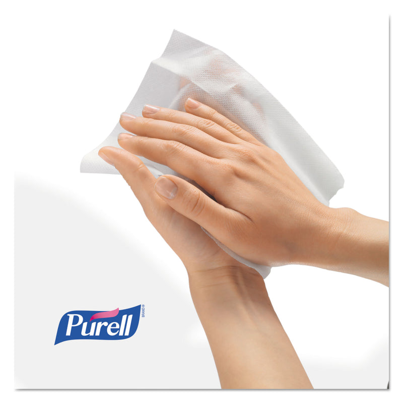 PURELL Hand Sanitizer Wipes Wall Mount Dispenser, 1,200/1,500 Wipe Capacity, 13.3 x 11 x 10.88, White