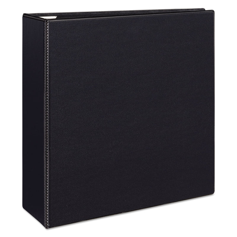 Avery Heavy-Duty View Binder with DuraHinge and Locking One Touch EZD Rings, 3 Rings, 4" Capacity, 11 x 8.5, Black